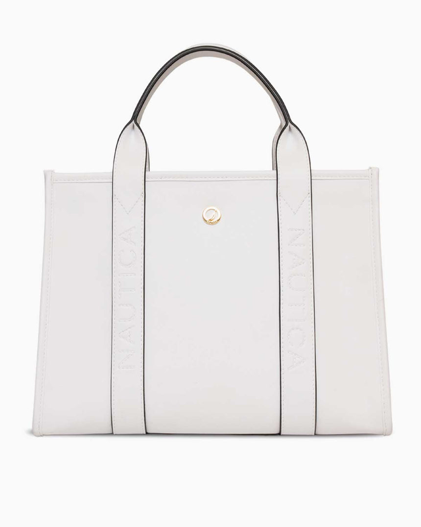 Nautica Ladies Logolu Omuz Çantası Beyaz