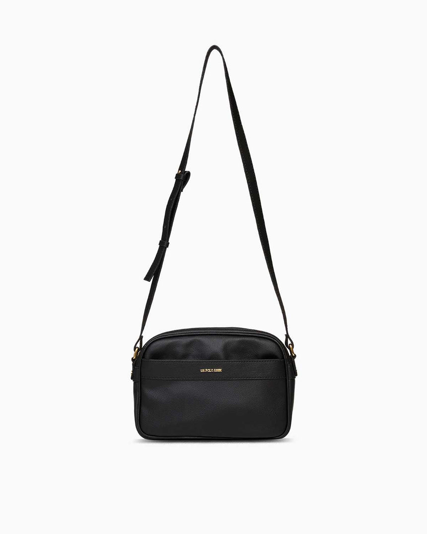 Us Polo Assn Logo Detaylı Çapraz Askılı Çanta Siyah