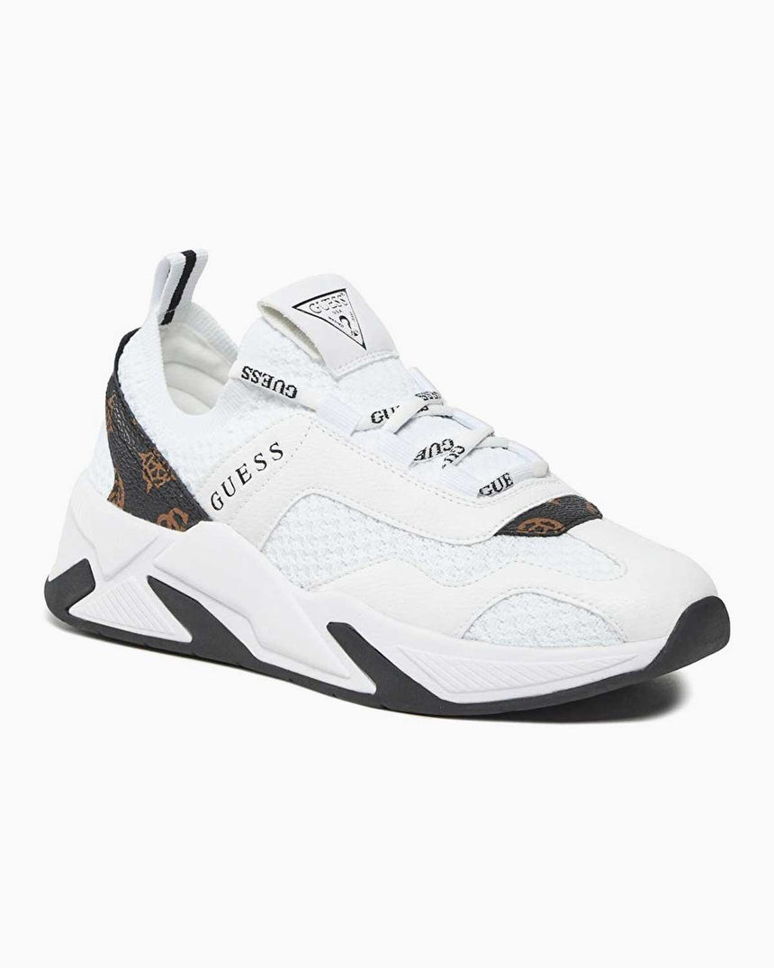 Guess Geniver2 Bağcıklı Sneakers White Brown