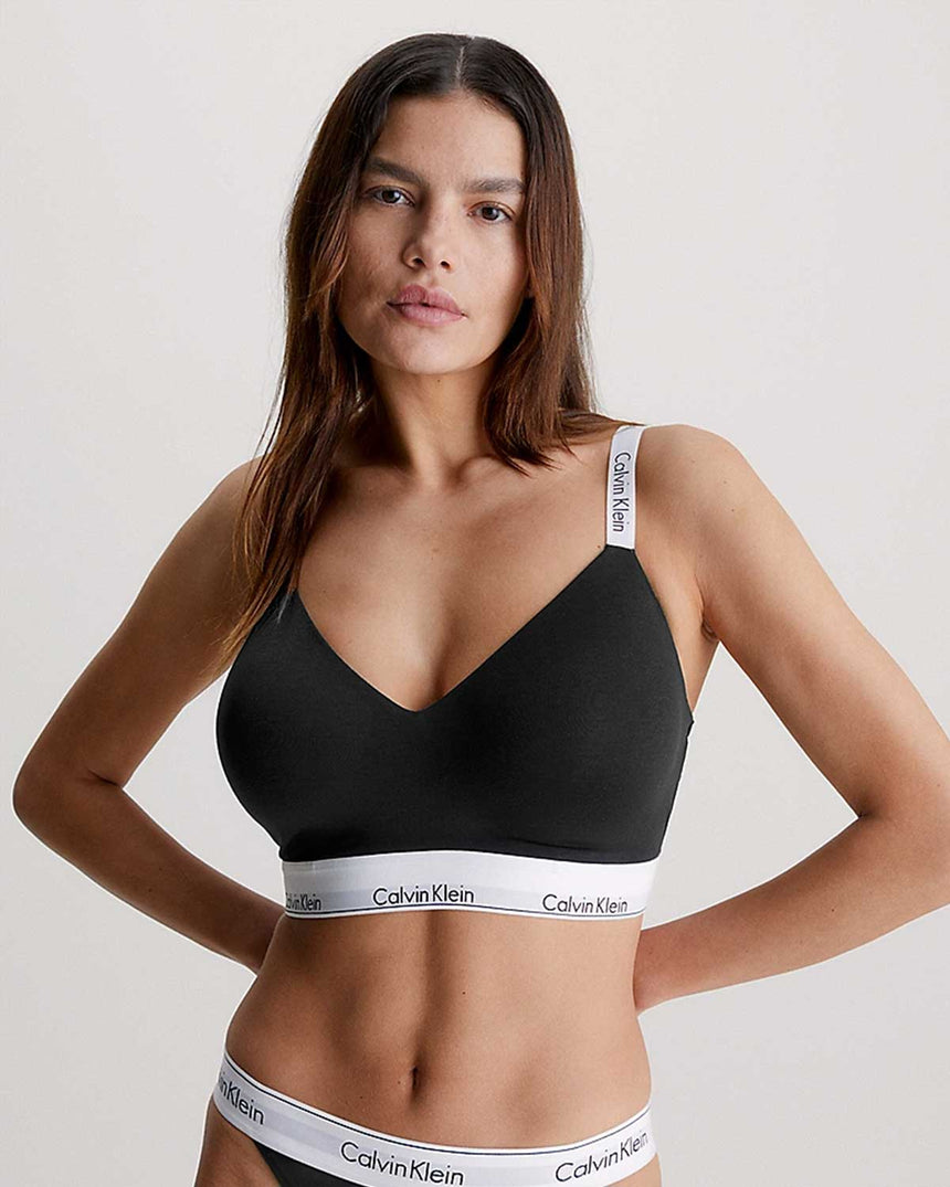 Calvin Klein Lghtly Lined Bralette Black