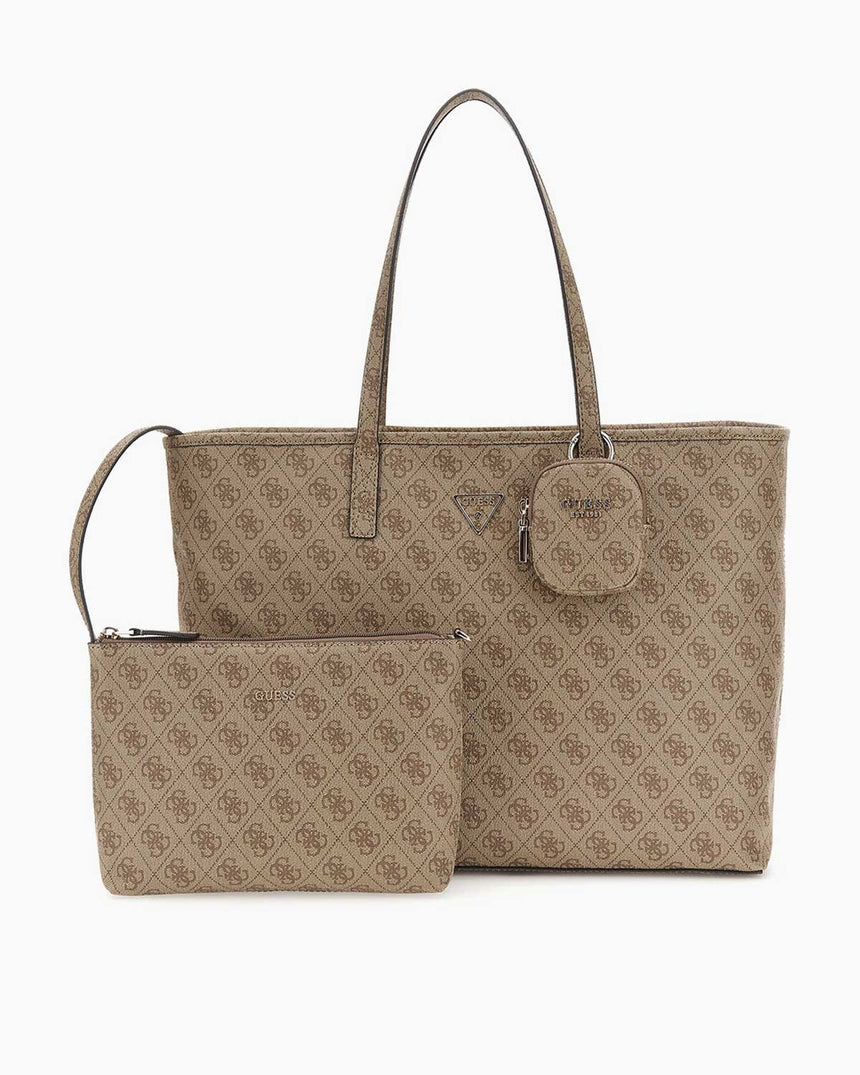 Guess Power Play II Kadın Tote Çanta Latte Logo