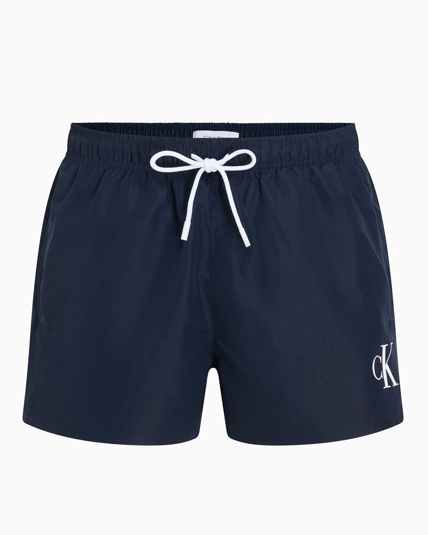 Calvin Klein Drawstring Logo Yazılı Deniz Şort Dark Sapphire