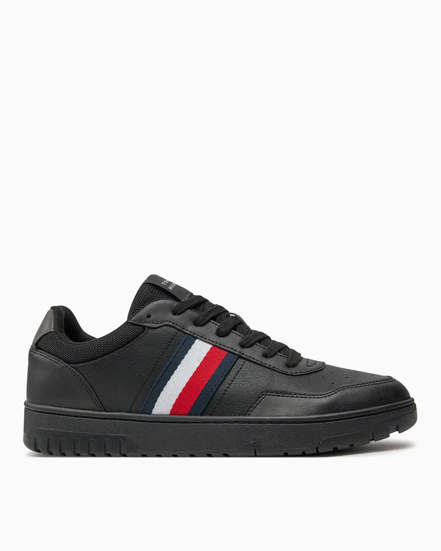 Tommy Hilfiger Basket Core Mid Top Sneakers Black
