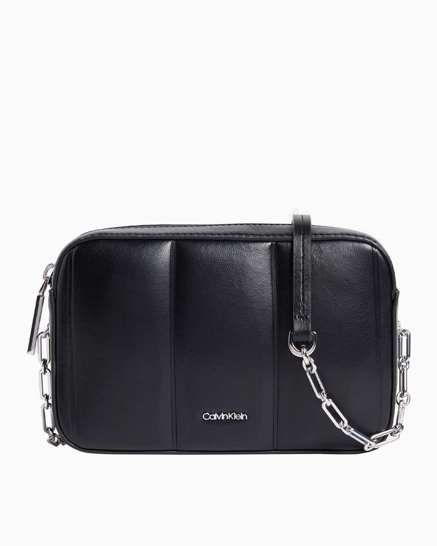 Calvin Klein Line Ouilt Zincir Detaylı Çapraz Askılı Çanta Pvh Black
