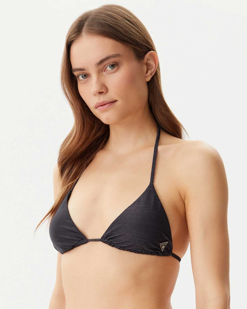 Guess Removable Padded Triangle Bikini Üstü Jet Black A996