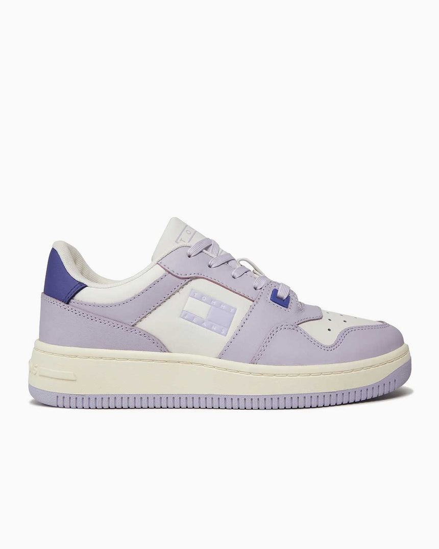 Tommy Hilfiger Retro Basket Tonal Logo Sneakers Lavender Flower