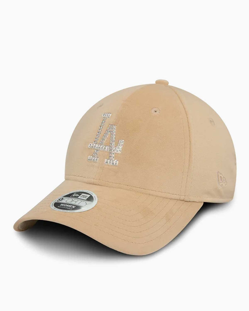 New Era LA Velour Diamente 940 Fort Şapka Açık Bej