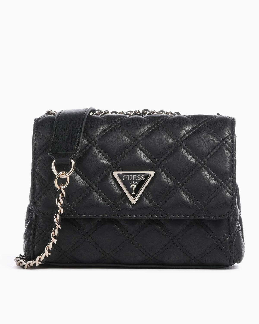 Guess Giully Mini 2 Kapaklı Kadın Omuz Çantası Black