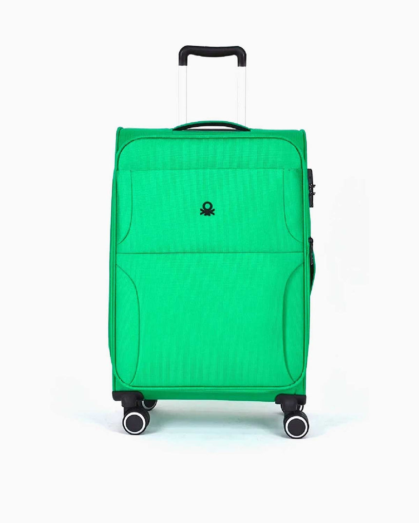 Benetton Logo Detaylı Orta Boy Kumaş Valiz