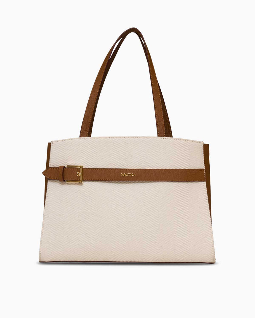 Nautica Logolu El Çantası Bej - Taba