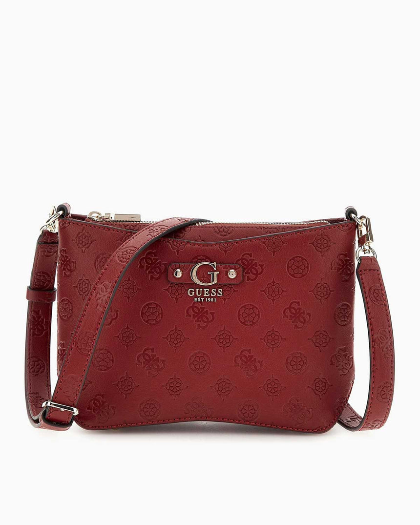 Guess Gerty Logolu Çapraz Askılı Çanta Claret