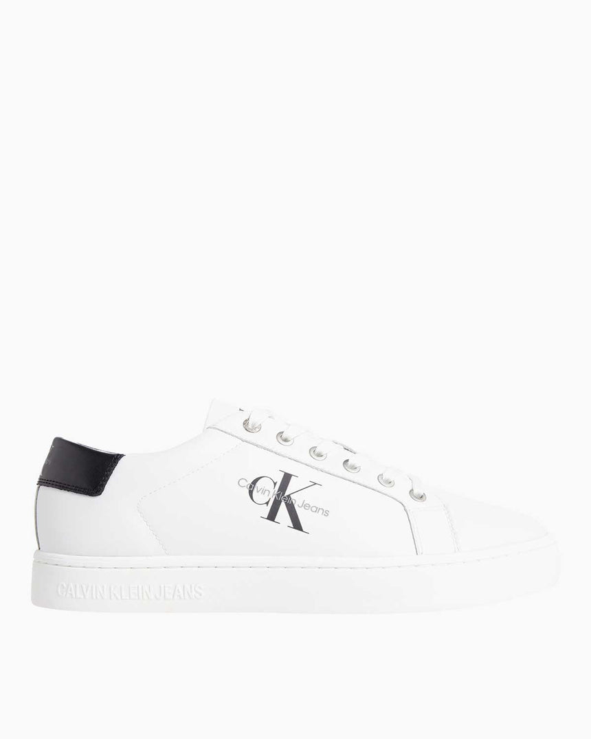 Calvin Klein Classic Cupsole Lace-Up Erkek Sneaker Bright White