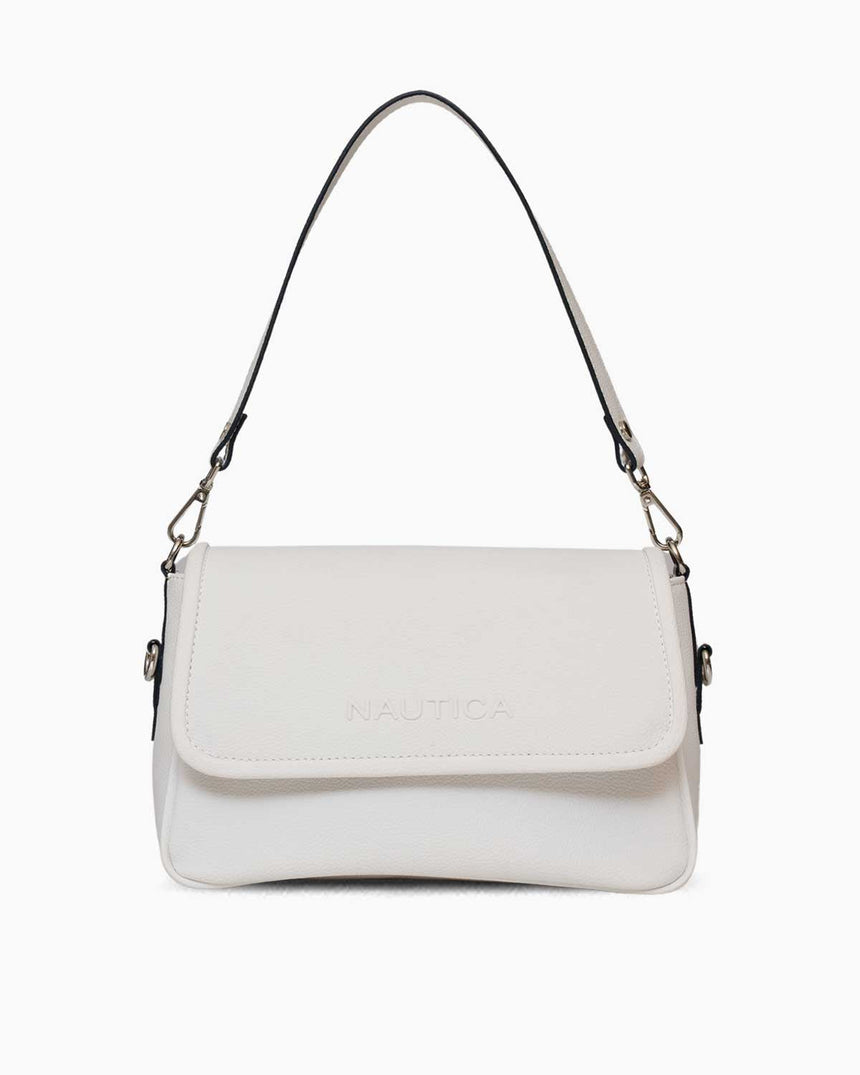 Nautica Ladies Logolu Omuz Çantası Beyaz