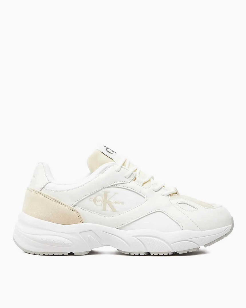 Calvin Klein Retro Tennis Low Lace Mix Kadın Sneaker Creamy White/White/Whisper Pink