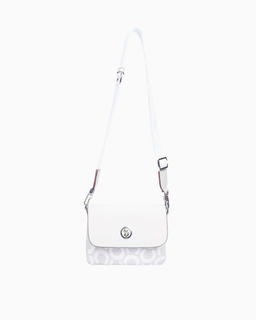 Us Polo Assn Ayarlanabilir Çapraz Askılı Çanta Beyaz Gri