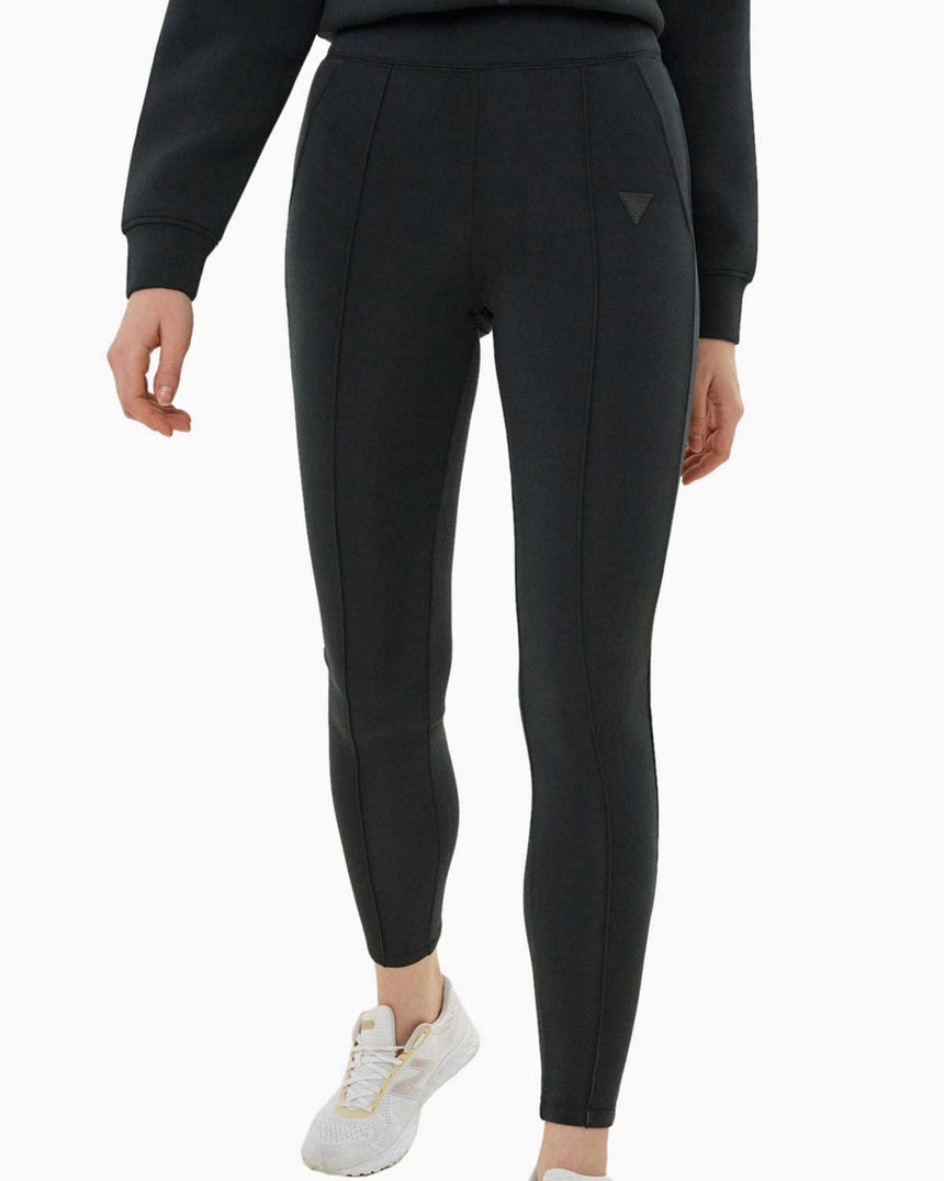 Guess Allie Scuba Çizgi Şeritli Tayt Jet Black A996