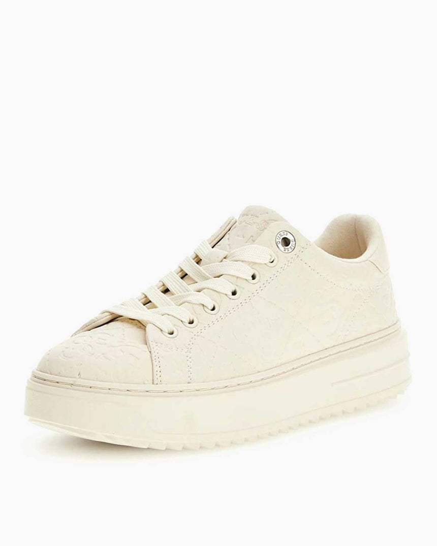 Guess Denesa Cupsole Kabartma Desenli Sneakers White