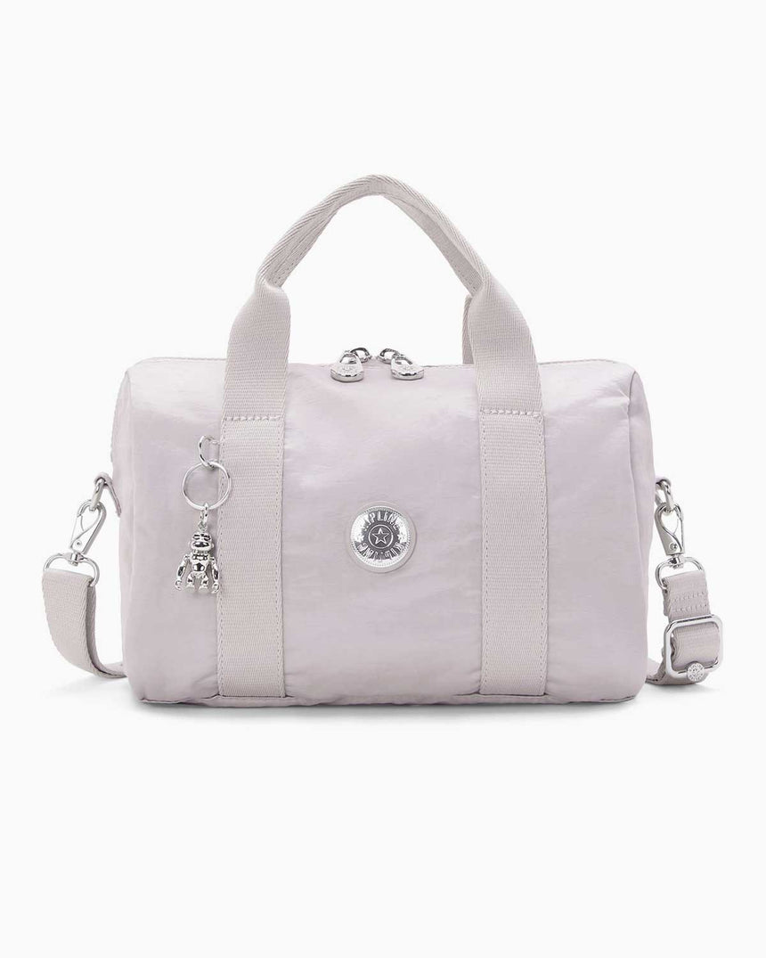 Kipling Bina M Basic Elevated Omuz Çantası Gleam Silver