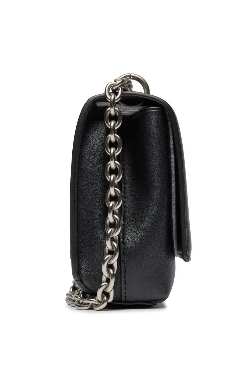 Calvin Klein Mono Flap Zincirli Çapraz Askılı Çanta Black