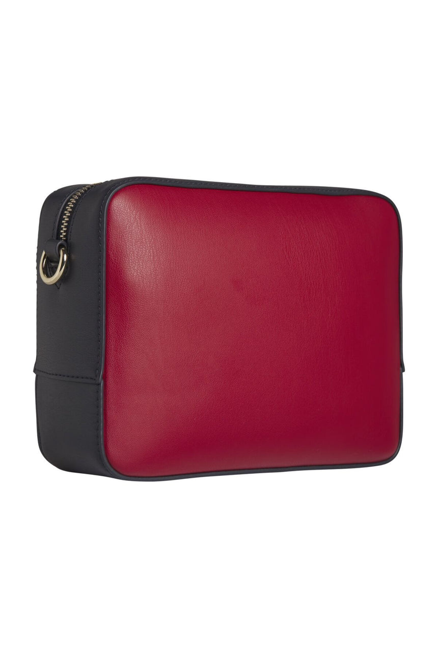 Tommy Hilfiger Iconic Tommy Camera Bag Cb Çapraz Askılı Kadın Çantası Arizona Red