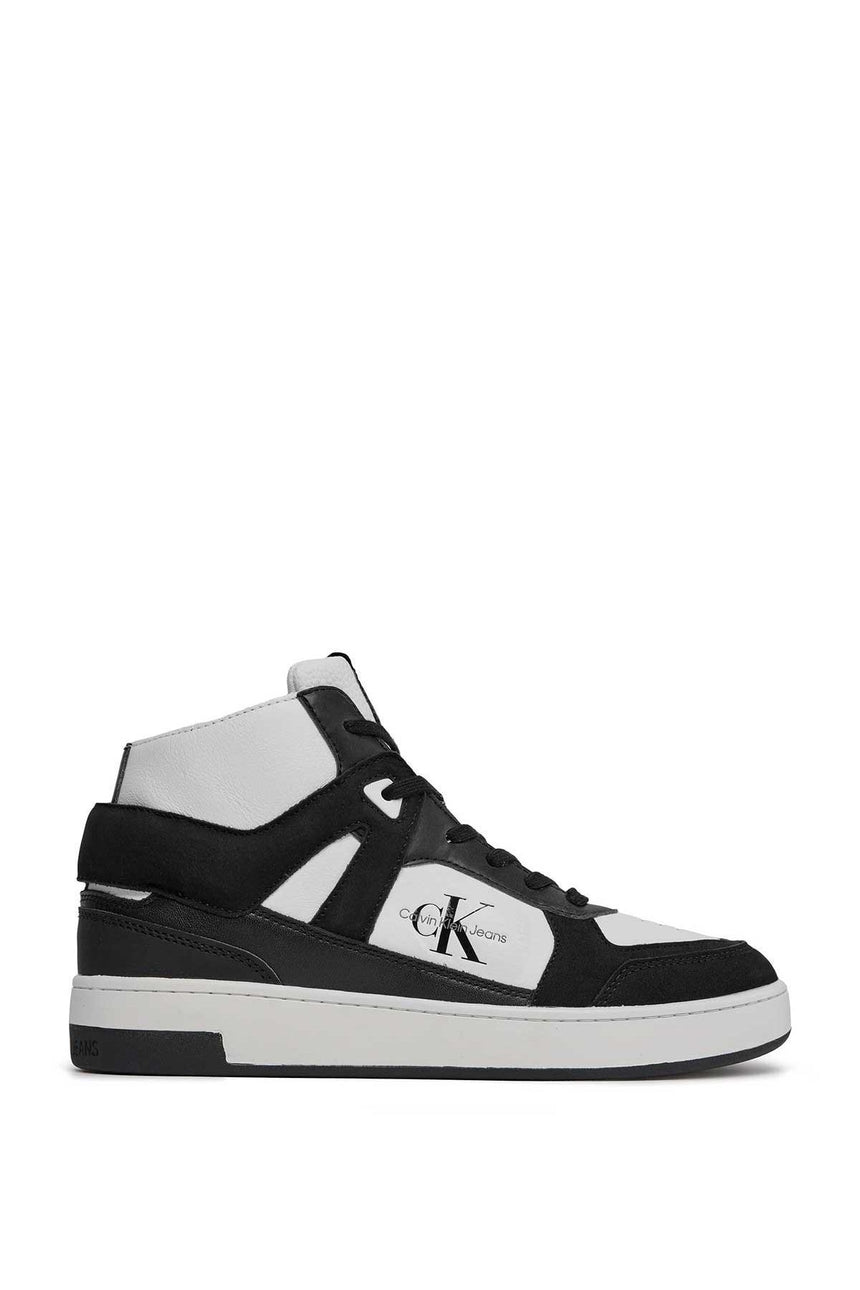 Calvin Klein Basket Cupsole Mid Sneakers Bright White/Black