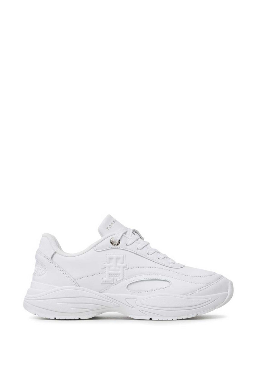 Tommy Hilfiger Casual Leather Runner Kadın Sneaker Beyaz