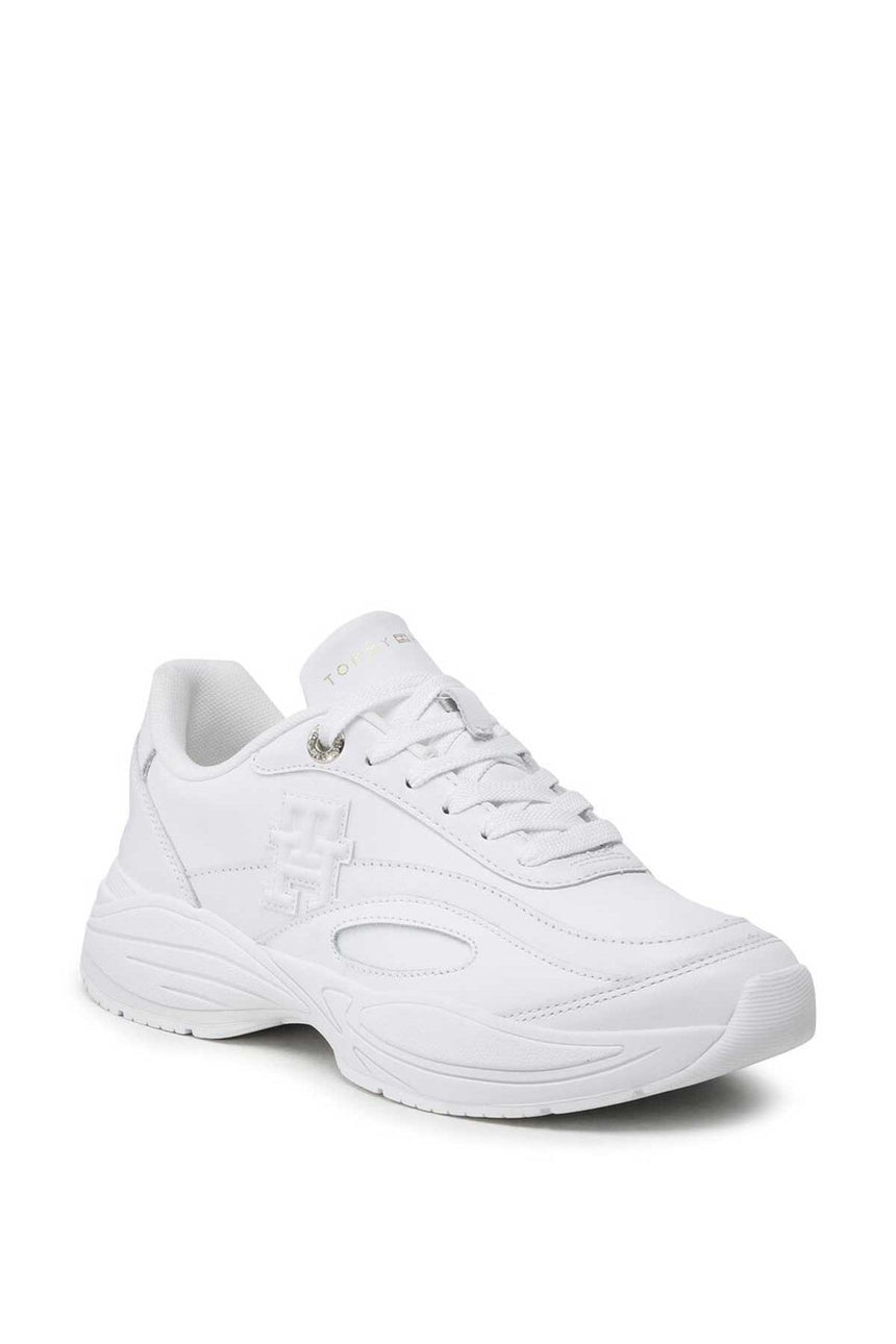 Tommy Hilfiger Casual Leather Runner Kadın Sneaker Beyaz