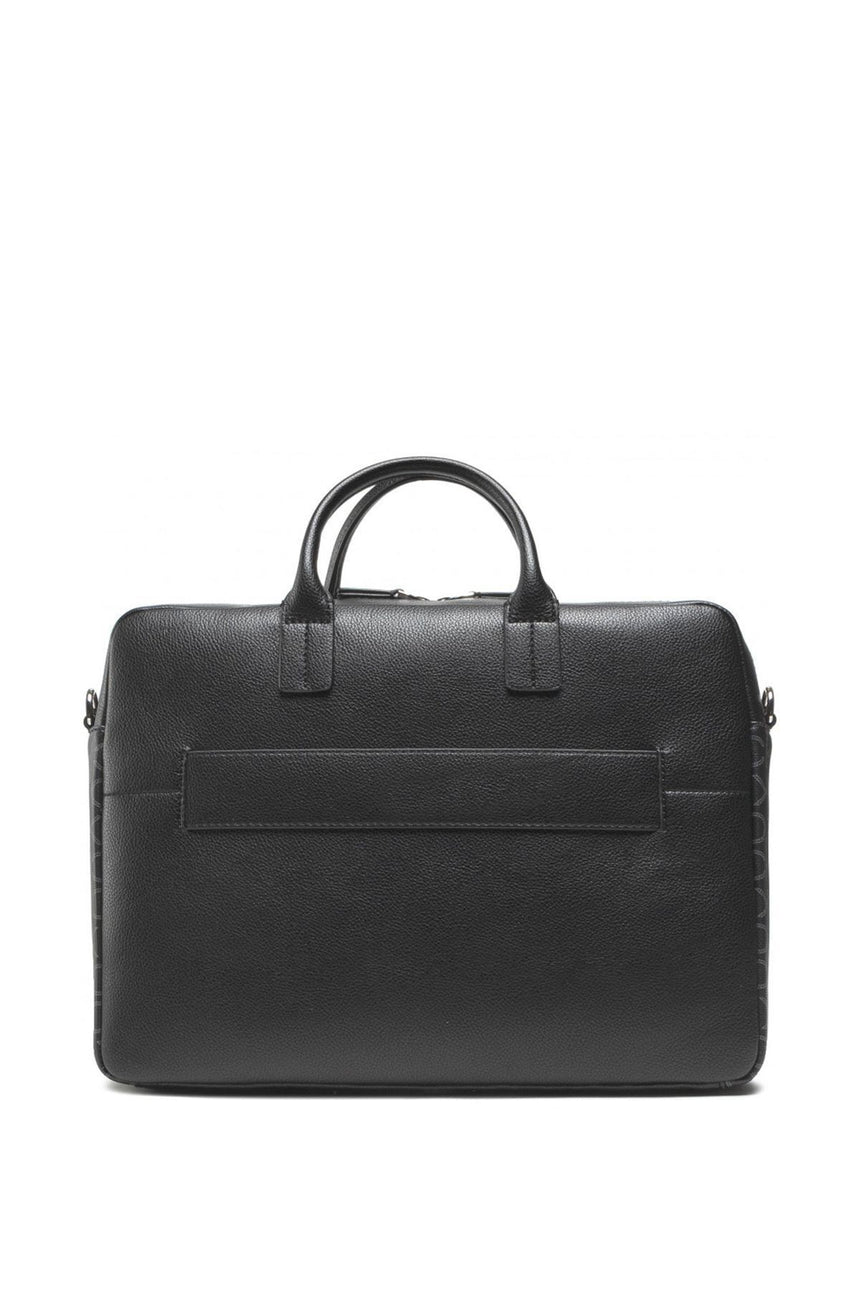 Calvin Klein Monogram Trimmed Laptop Çantası Black Mono Mix