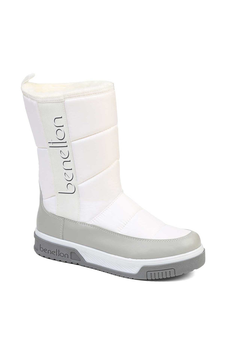 Benetton Kadın Bot Beyaz