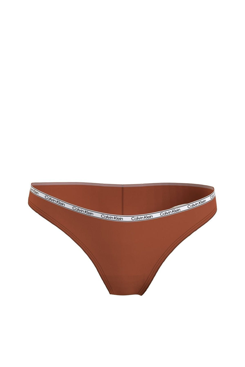 Calvin Klein Calvin Klein Logo Detaylı Brazilian Kadın Bikini Altı Ginger Biscuit