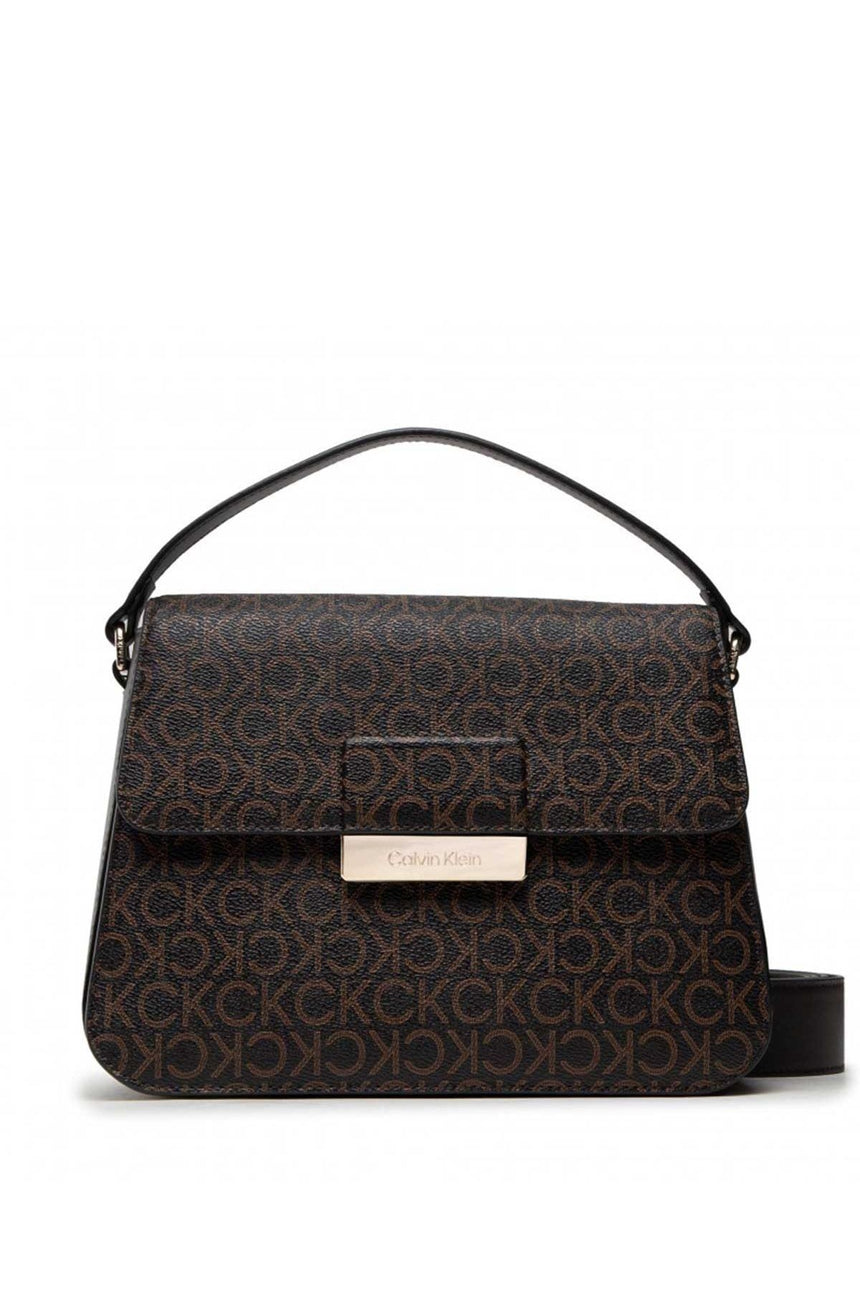 Calvin Klein Ck Core Top Handle Bag Mono Kadın Askılı Omuz Çantası Brown Mono