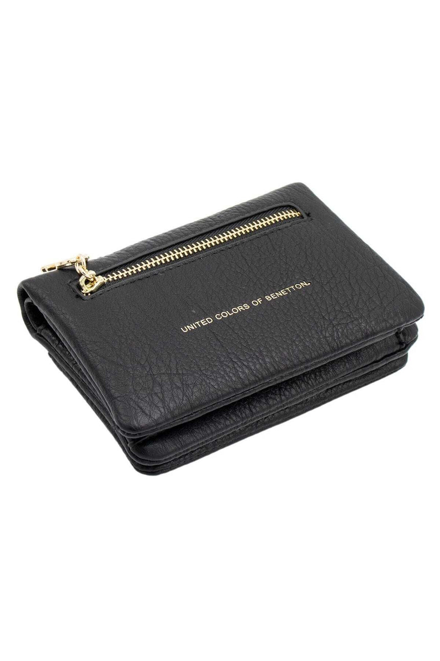 Benetton Retro Small Kadın Cüzdanı Siyah