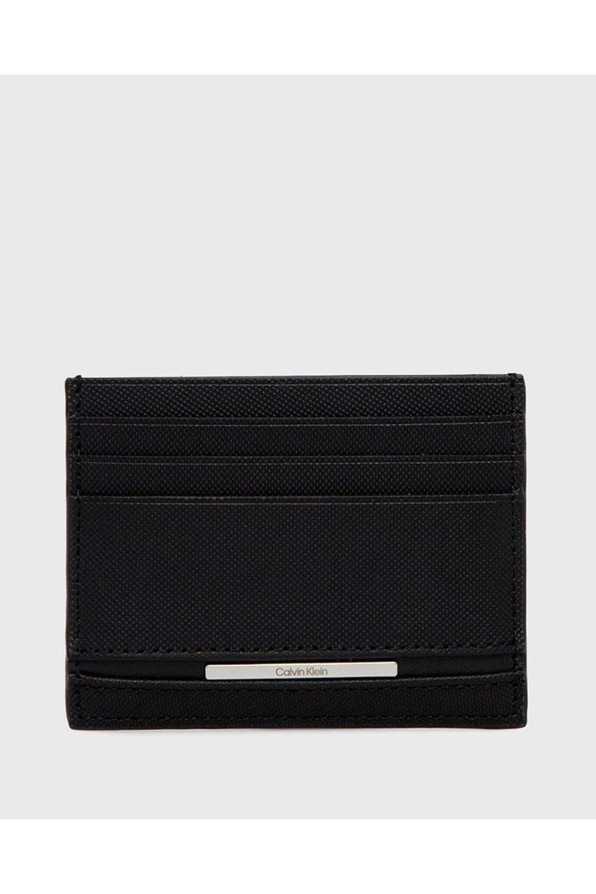Calvin Klein Slim Plaque Erkek Kartlık Black