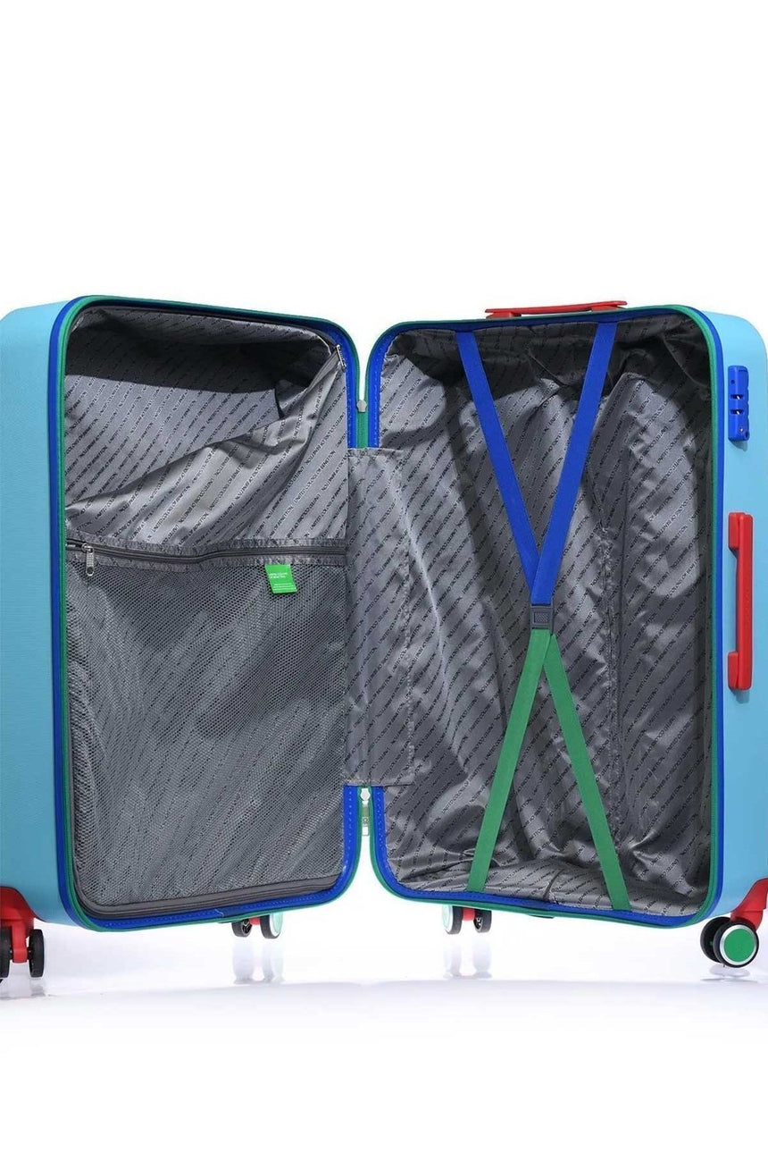 Benetton Büyük Boy 70 Cm Valiz Aqua