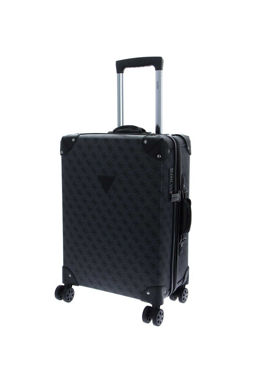 Guess Terrace 8 In 8-Wheele Kabin Boy Sert Valiz Coal Logo