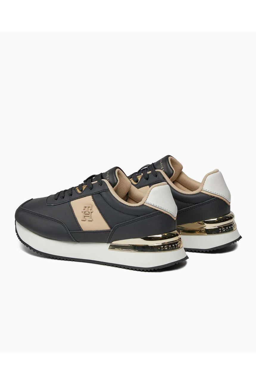 Tommy Hilfiger Elevated Feminine Runner Sneakers Black