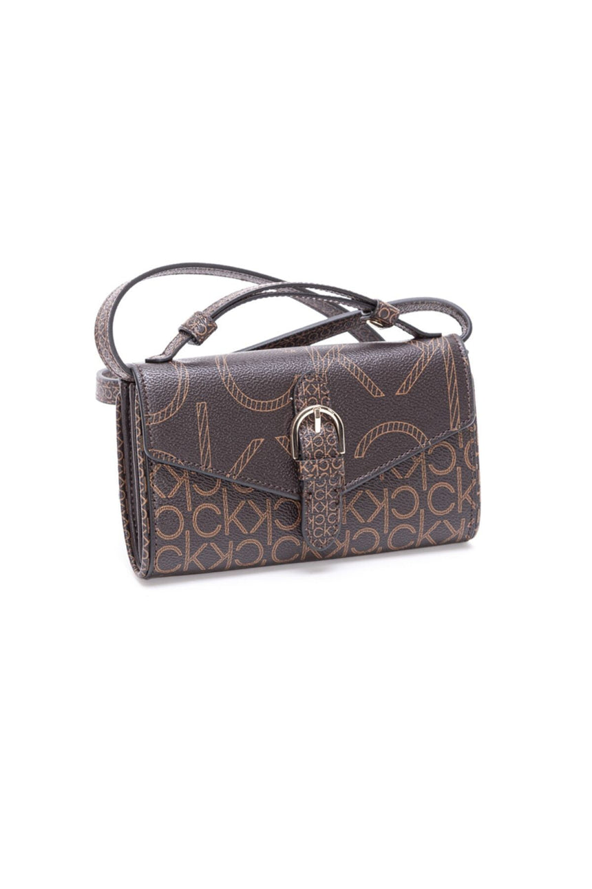 Calvin Klein Mono Scale Çapraz Askılı Kadın Çantası Brown Mono