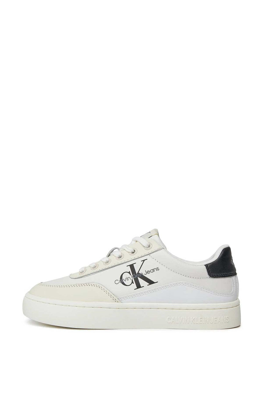 Calvin Klein Classic Cupsole Low Lace Up Sneakers White