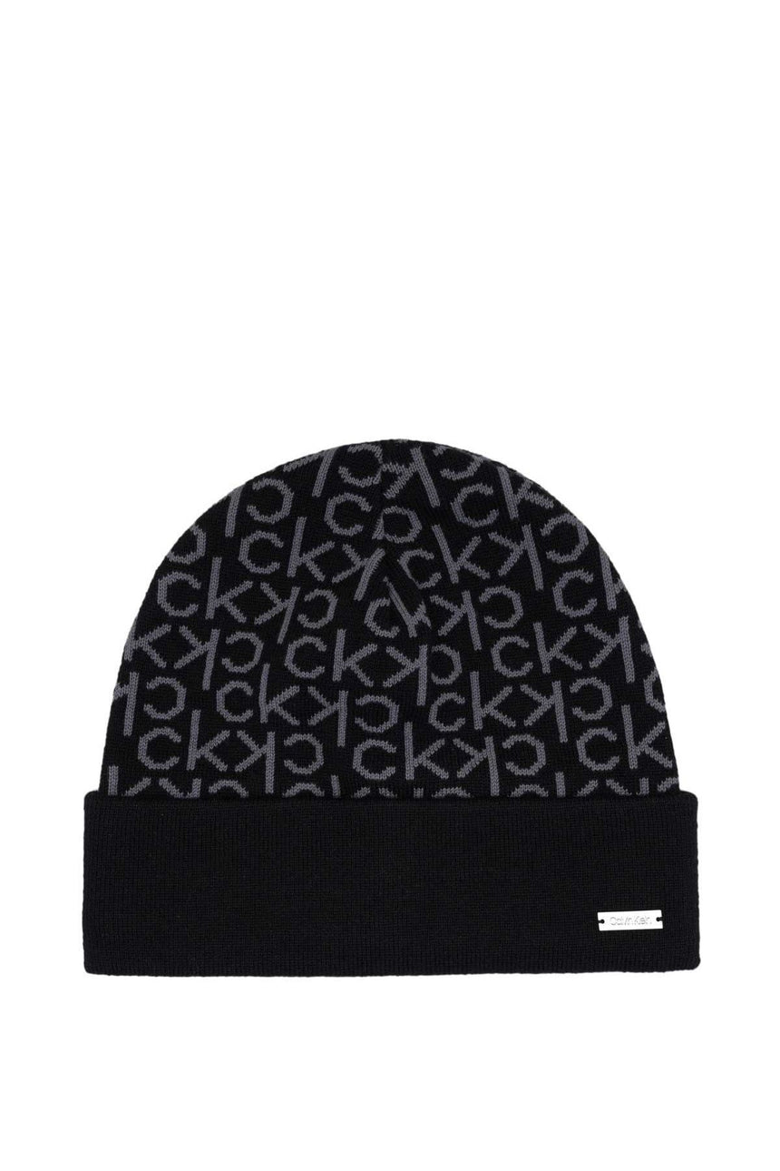 Calvin Klein Erkek Atkı Ve Bere Takımı Black