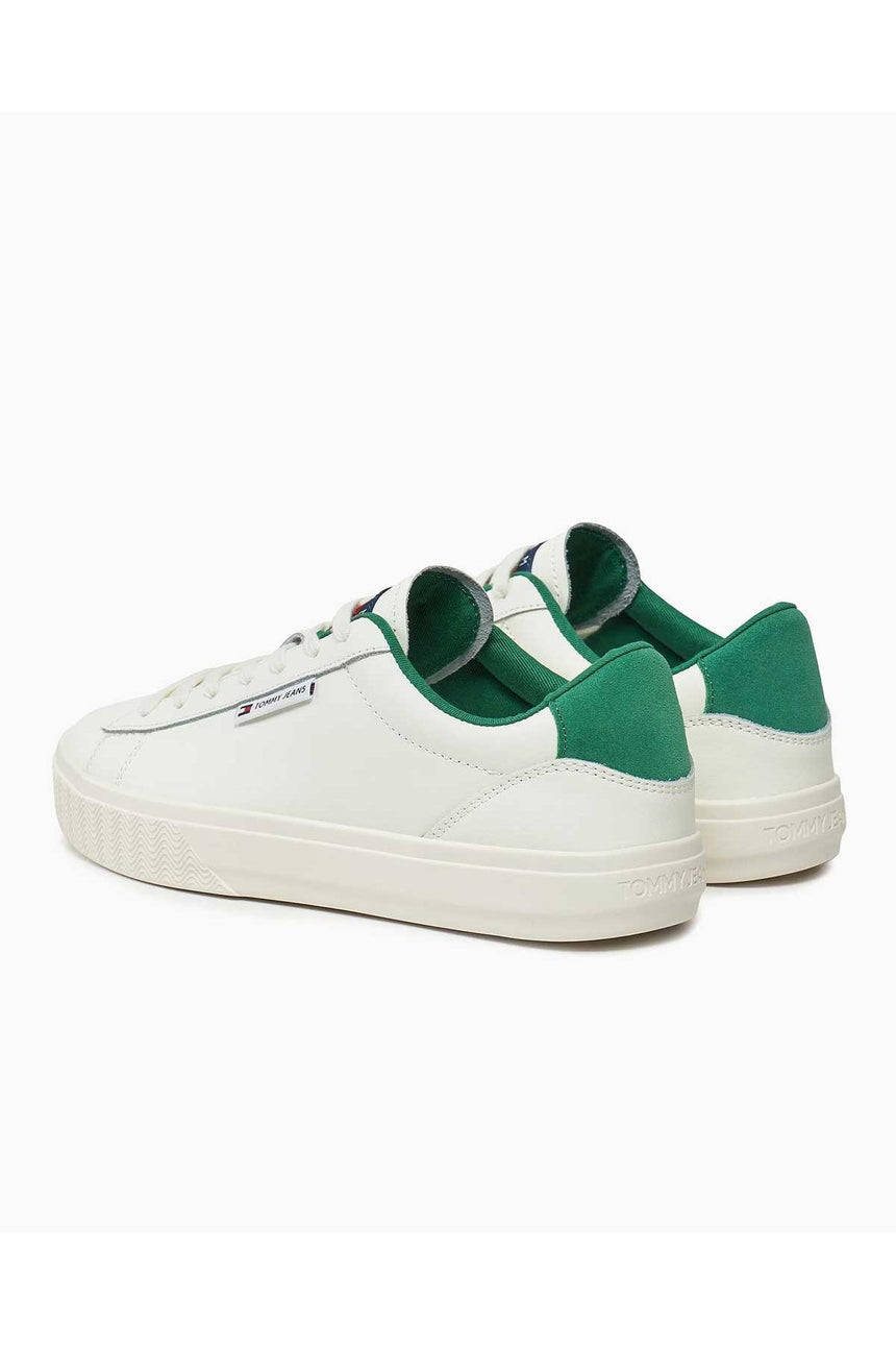 Tommy Hilfiger Cupsole Low Top Sneakers Ivory/Cape Green