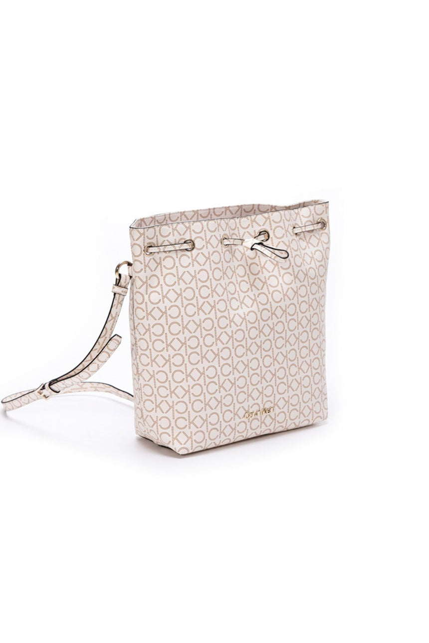 Calvin Klein Mono Drawstring Md Kadın Kol Çantası Birch Mono