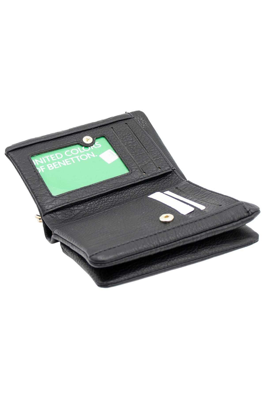 Benetton Retro Small Kadın Cüzdanı Siyah