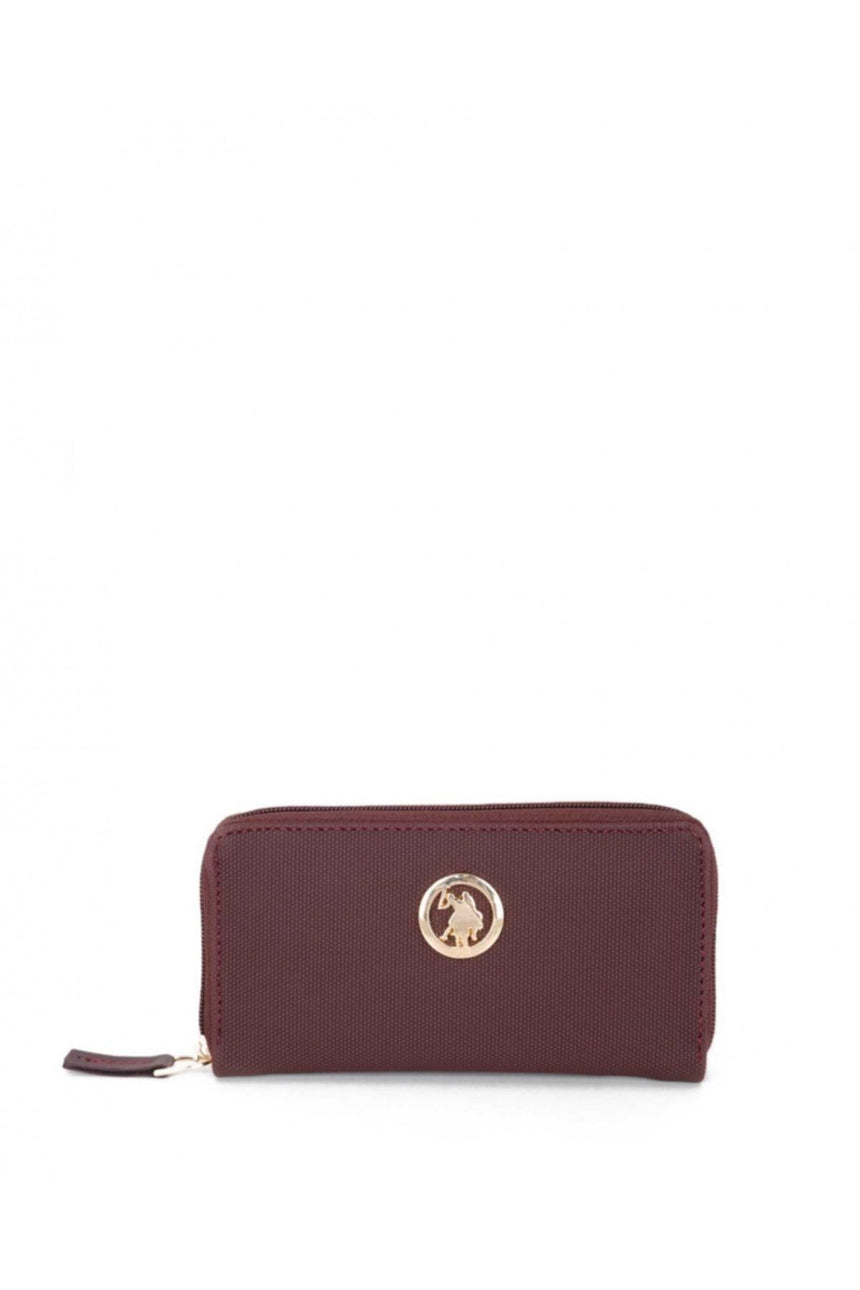 Us Polo Assn Metal Logolu Kadın Cüzdanı Mürdüm