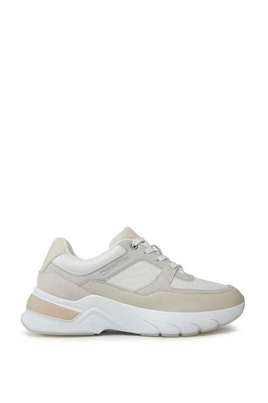 Calvin Klein Elevated Runner Mono Mix Sneakers Beige