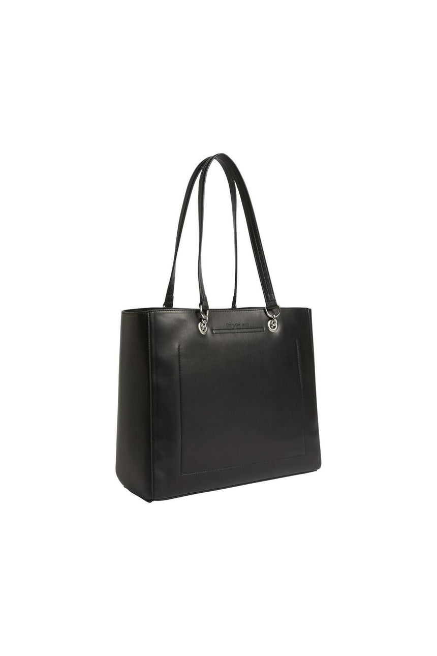 Calvin Klein CK Kabartma Logolu Shopper Kadın Omuz Çantası Black