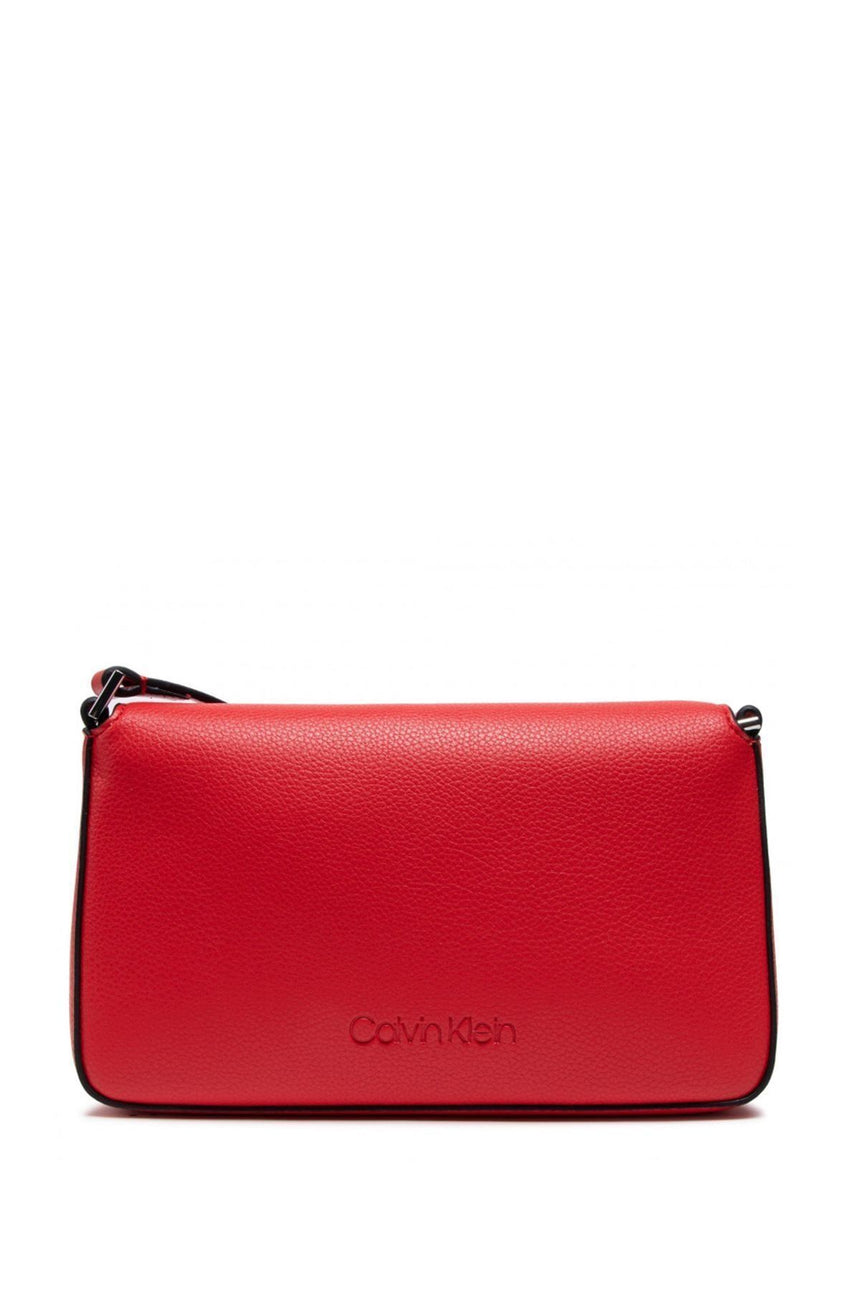 Calvin Klein Shadow Sac Porté Epaule Synthétique Noir Çapraz Askılı Kadın Çantası Vibrant Coral