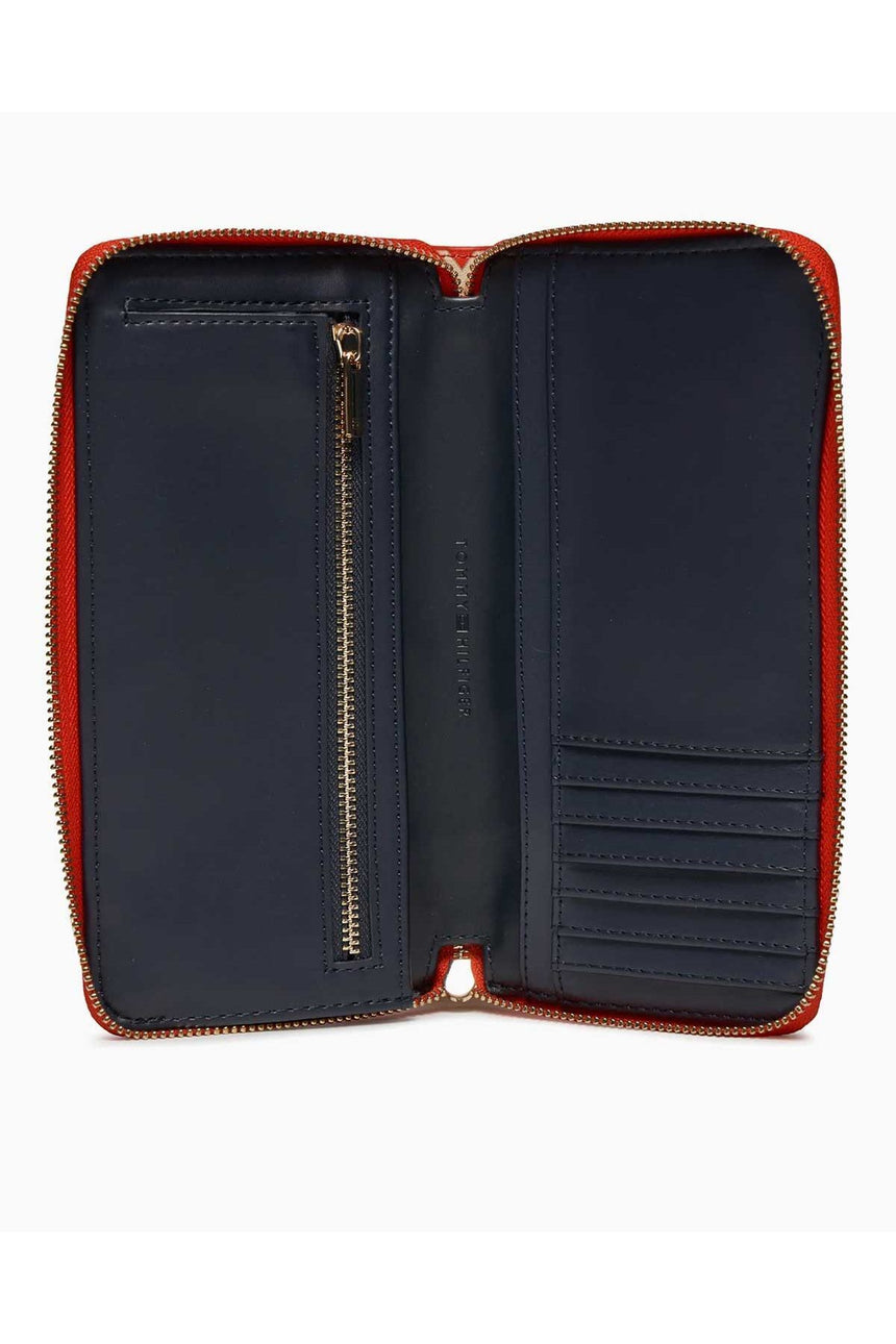 Tommy Hilfiger Iconic Large Za Mono Cüzdan Red