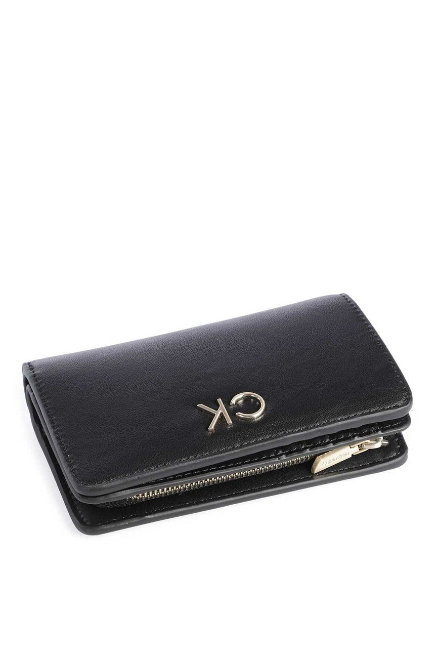 Calvin Klein Re-Lock Bifold French Wallet Cüzdan Black
