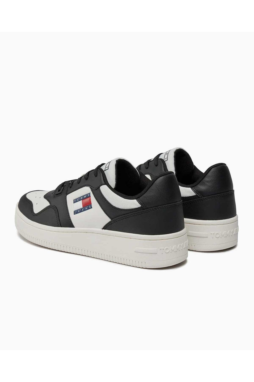 Tommy Hilfiger Retro Basket Low Top Sneakers Black/Ecru