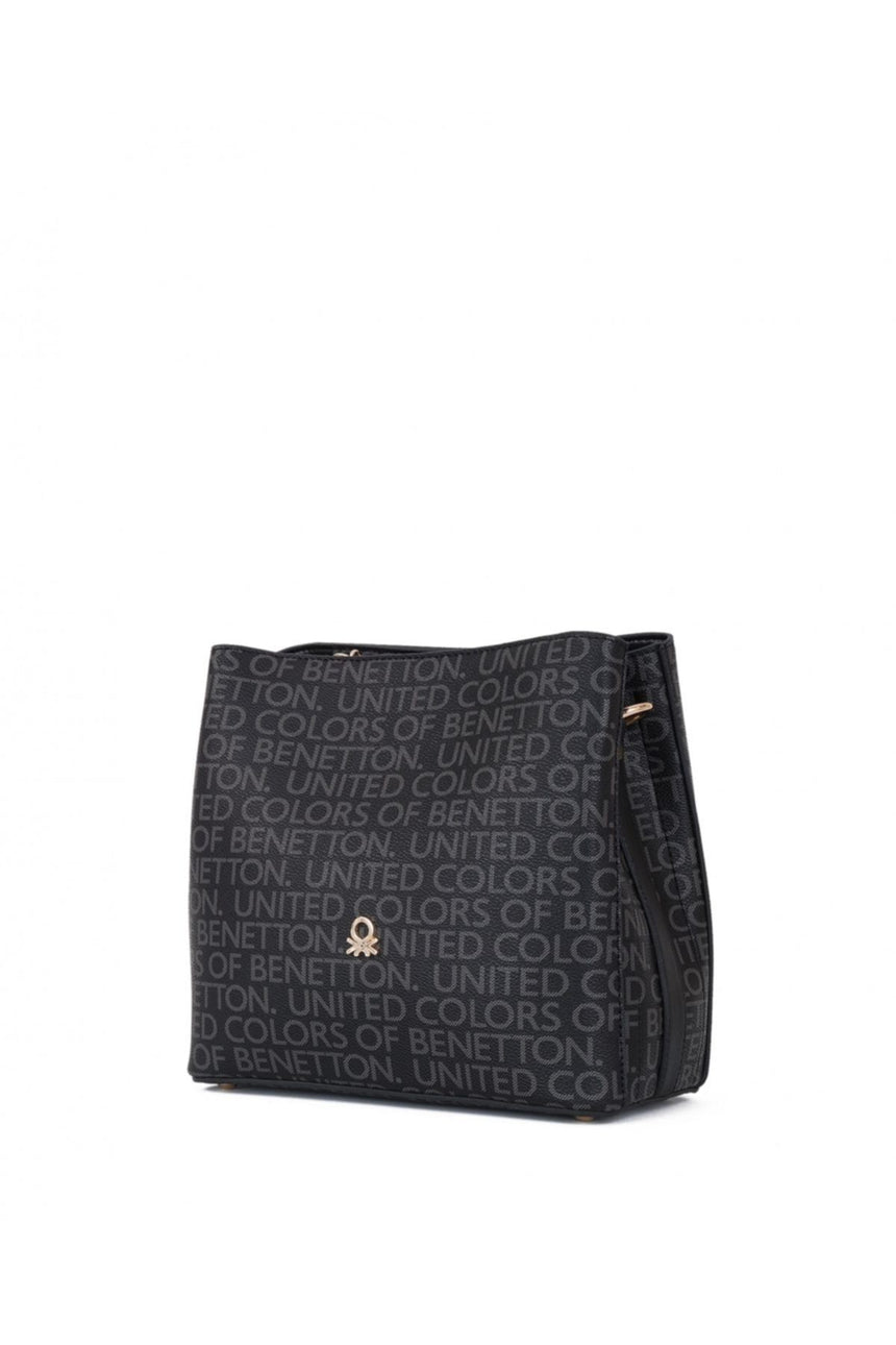 Benetton Mono Çapraz Askılı Kadın Çantası Siyah